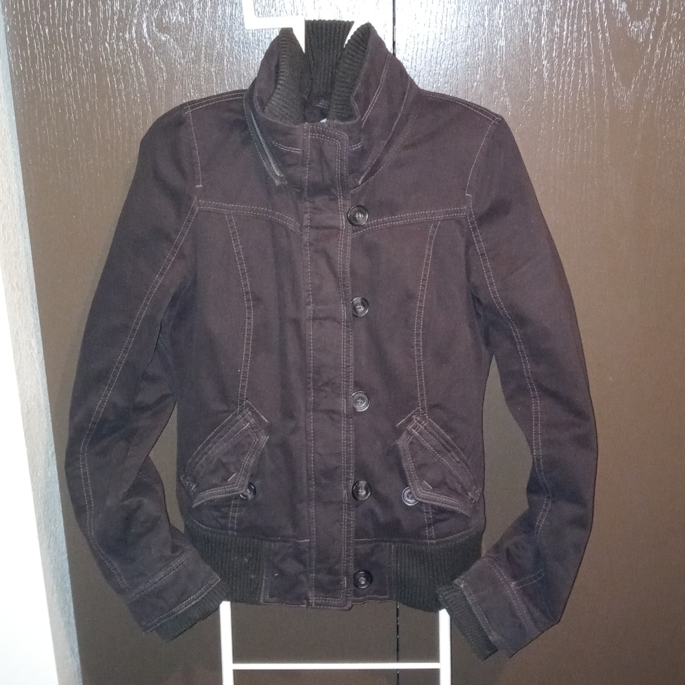 Abercrombie & Fitch | Fur Lined Bomber Coat | Color Brown | Size M